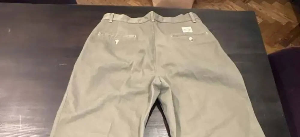 Vintage 90s Polo Ralph Lauren Classic Fit Pleated Chino Pants Olive Green USA 32